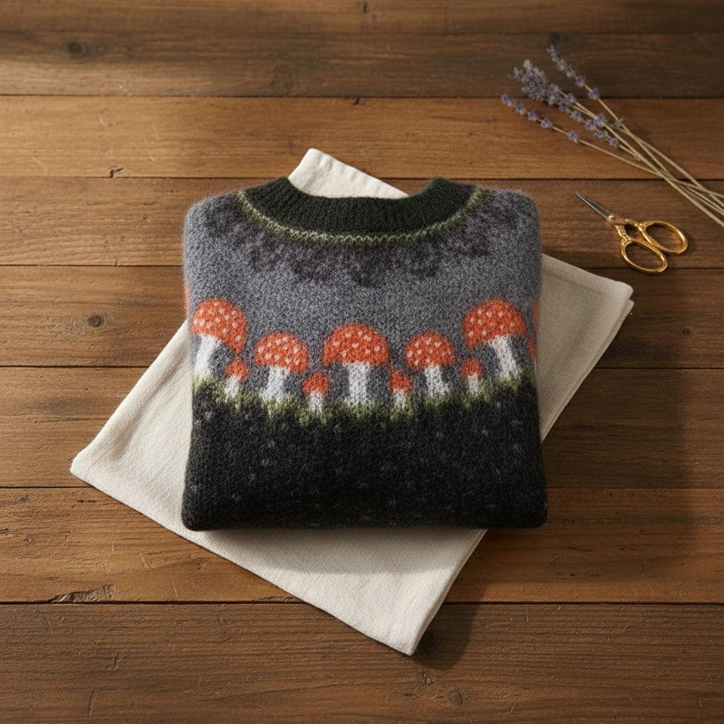 Ivy Manhattan | Cotton Sweater Black Mushroom