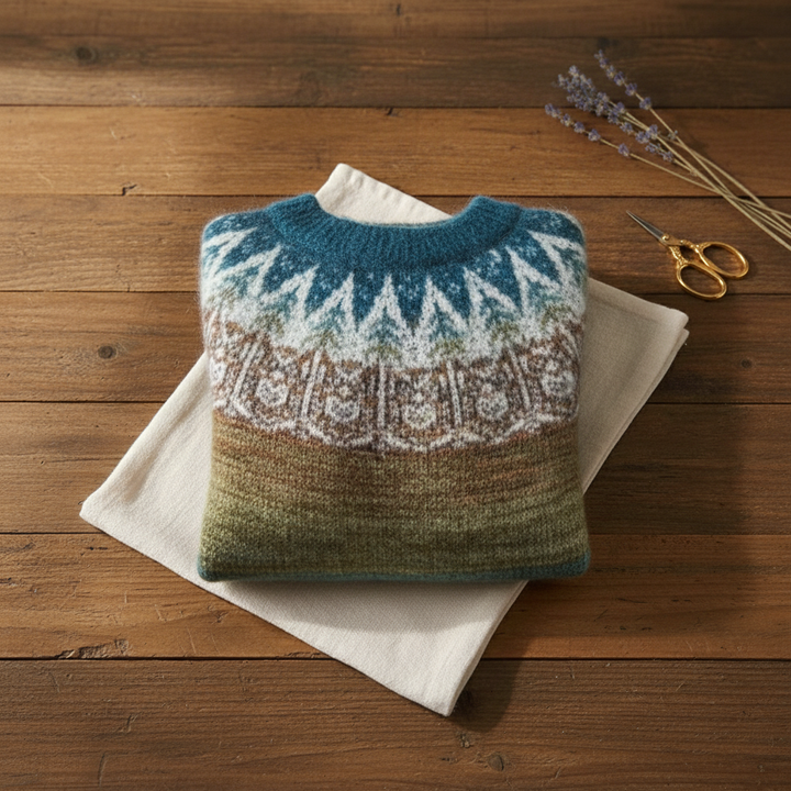 Ivy Manhattan | Cotton Sweater Gradient Nordic