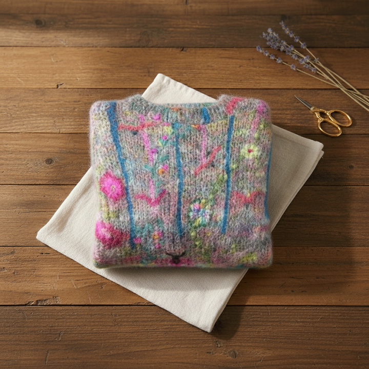 Ivy Manhattan | Cotton Sweater Abstract Pattern