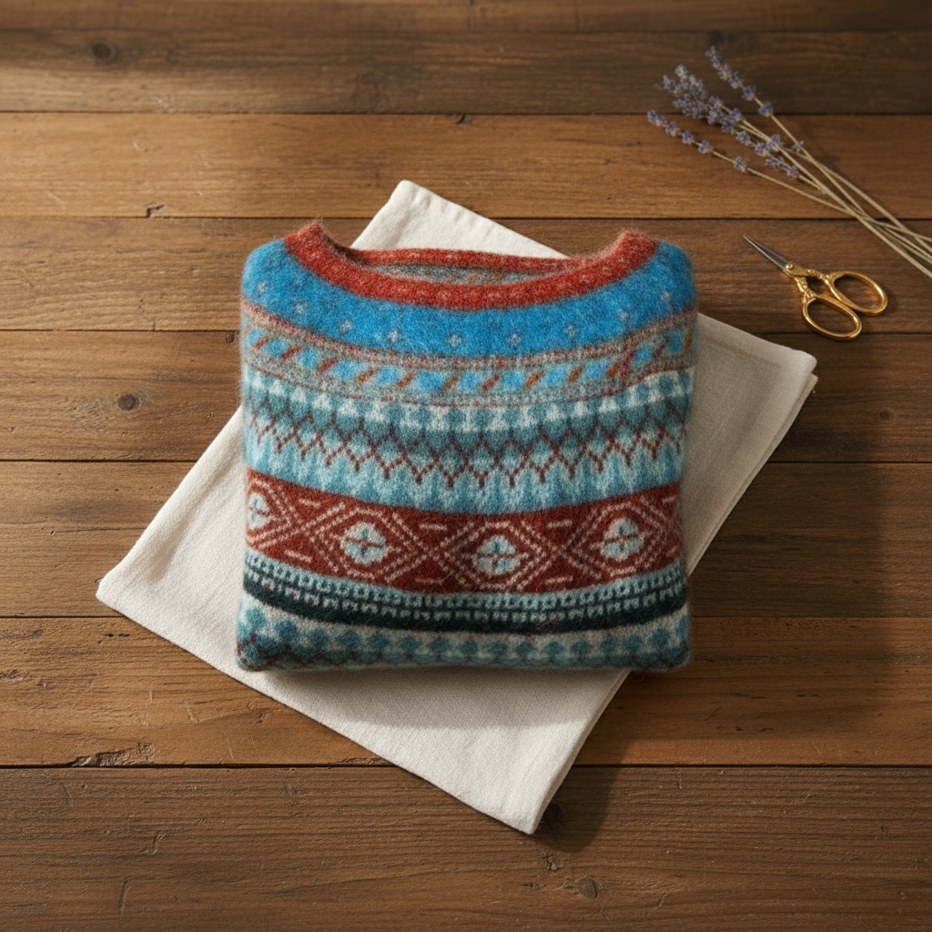 Ivy Manhattan | Cotton Sweater Blue Red