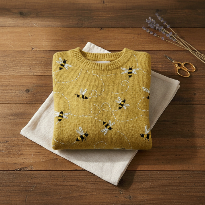 Ivy Manhattan | Cotton Sweater Mustard Yellow