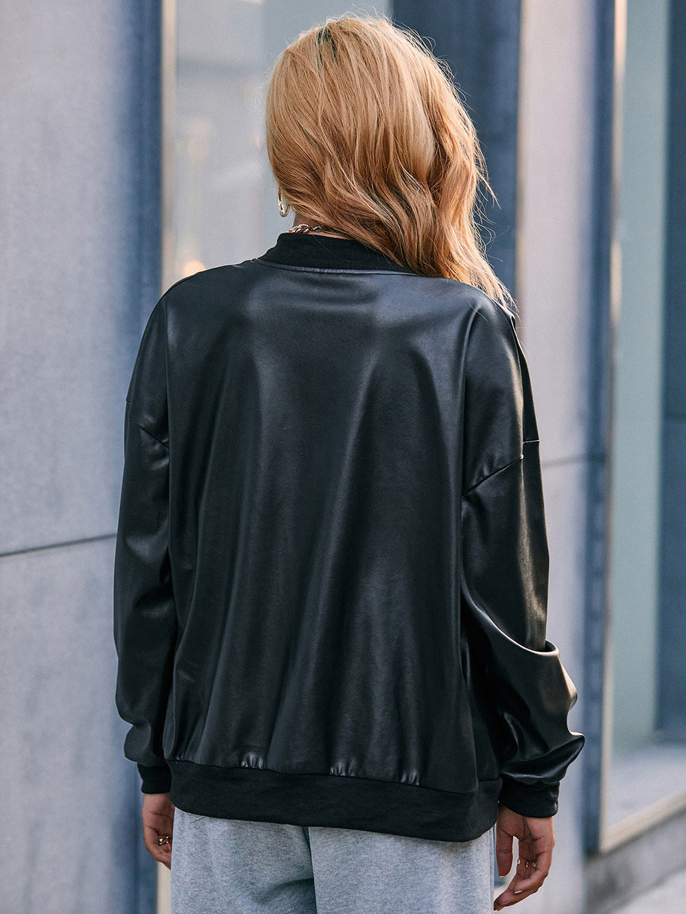 Ivy Manhattan | Ribbed Zip Bomber Jacket