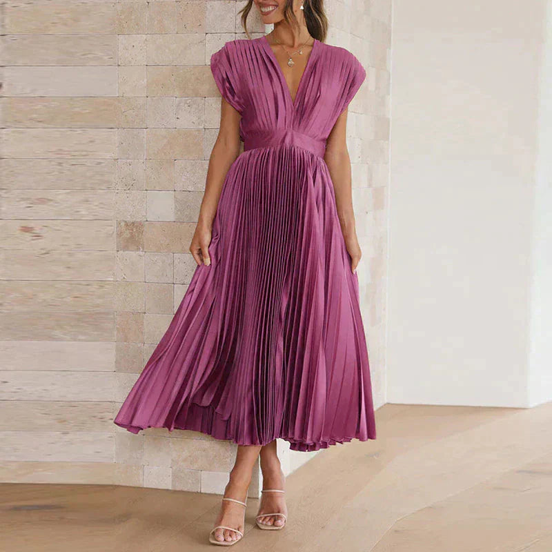 Ivy Manhattan | Denise Elegant Pleated Dresses