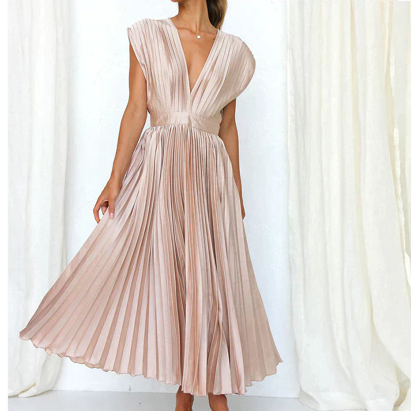 Ivy Manhattan | Denise Elegant Pleated Dresses