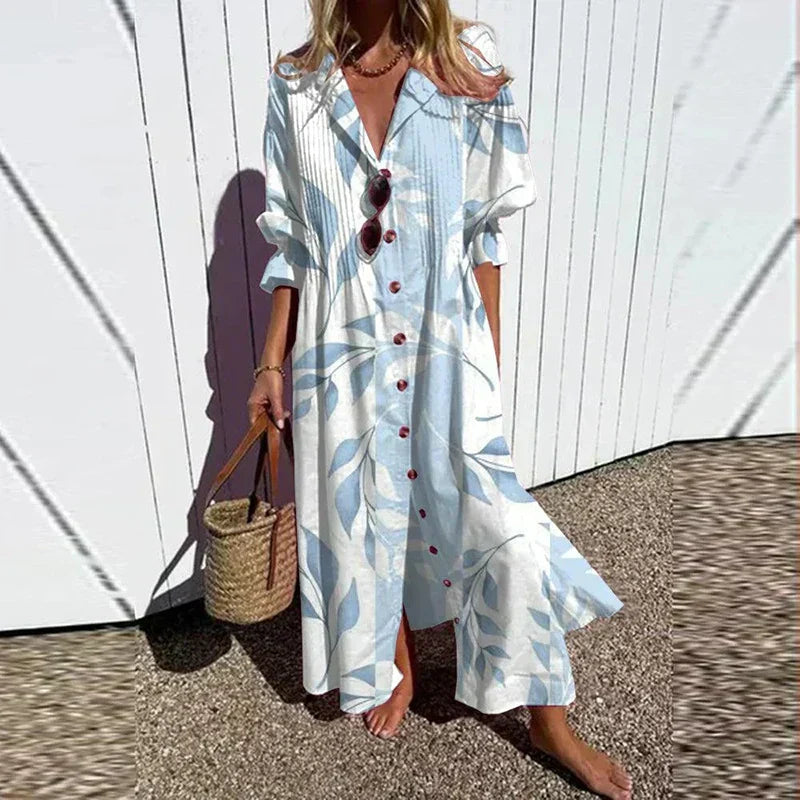 Tiered Boho Midi Dress with Floral Print