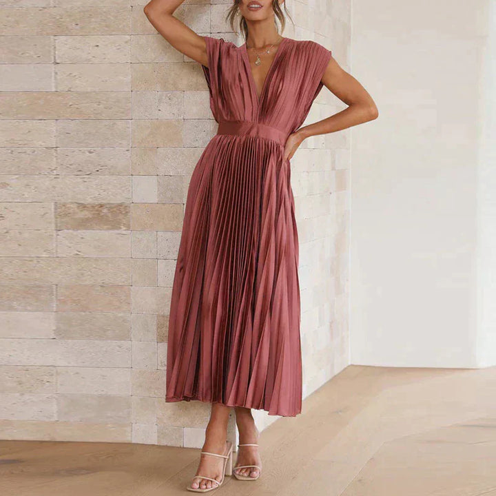 Ivy Manhattan | Denise Elegant Pleated Dresses