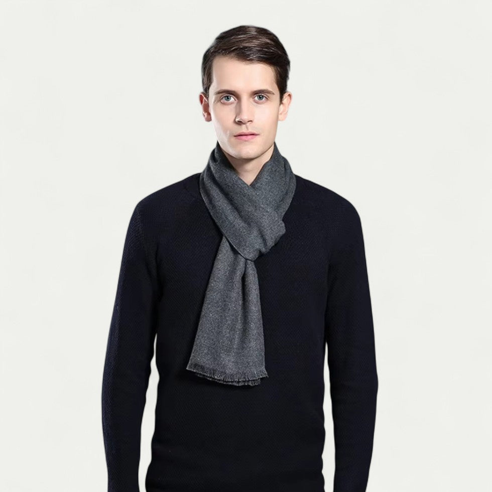 Men's Scarf with Fringe Finish | Ideal for the Winter Season