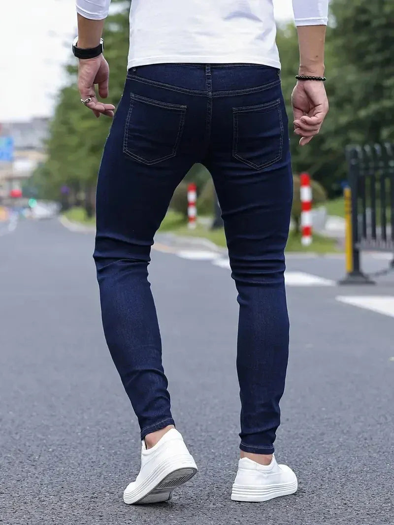Classic Fit Men's Jeans with Stretch Fabric | Ideal for Everyday Use