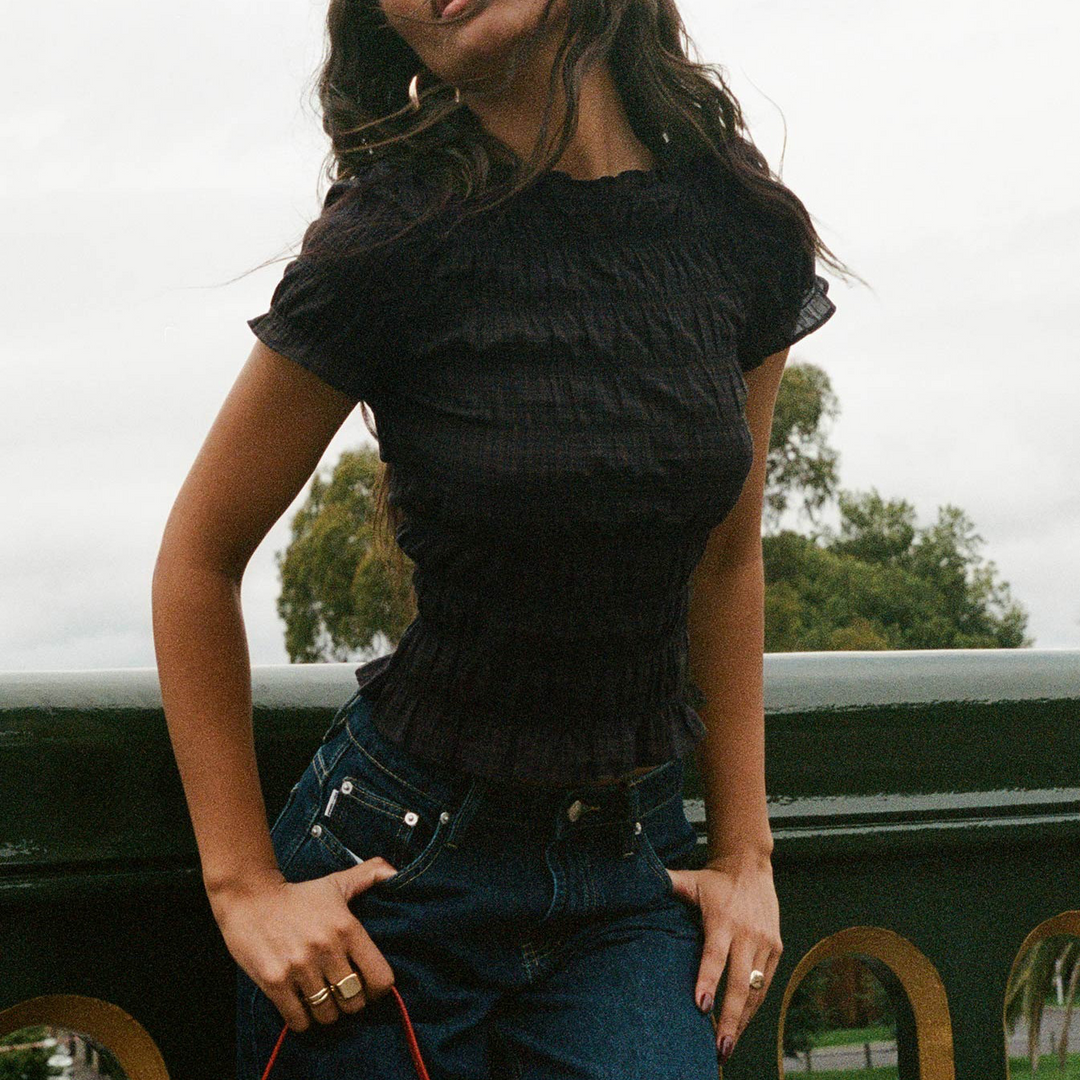 Ivy Manhattan | Ruffle Top