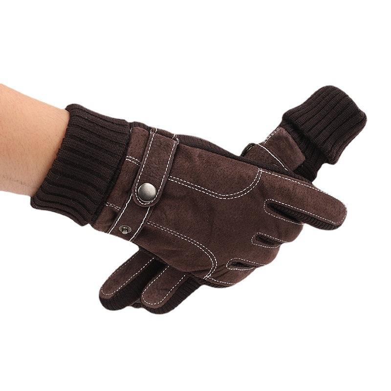 Reinforced Driving Gloves with Adjustable Strap for Adults | Ideal for Motorcycle and Outdoor Activities