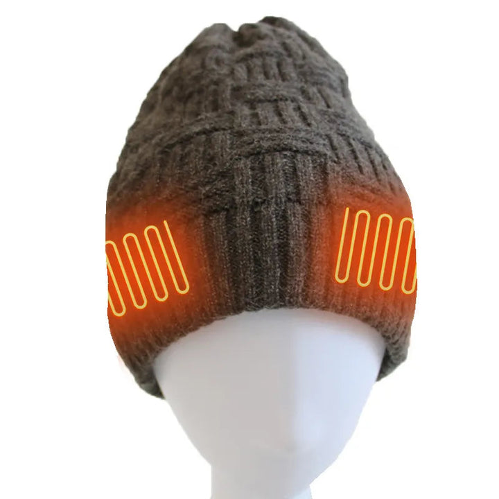 USB Heated Beanie with Adjustable Heating Element for Adults | Ideal for Outdoor Activities