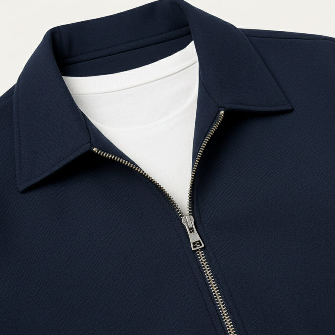 Coordinated Set with Zip Jacket and Pants for Men | Ideal for Casual Outings